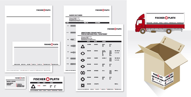 Übersicht Medien Corporate Design Stanzform Detail Dichtungsringe Fischer und Plath